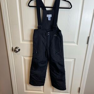 Slalom Black Snow Bib Overalls Youth small